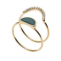 Anello Fossil Donna in Acciaio JF02948710505